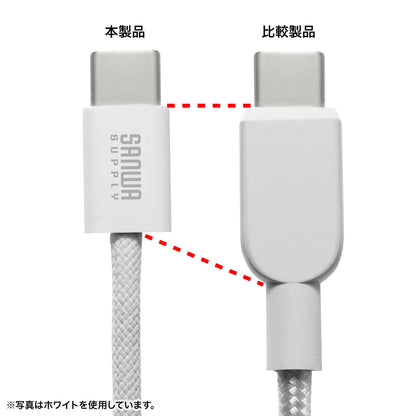 USB Type-C Silicone Mesh Cable (PD60W, 1m, Black) KU-CCP60SM10BK