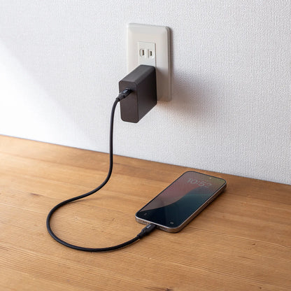 USB2.0 Type-C シリコンケーブル（PD240W・0.5m・ブラック） KU-CCPES05BK