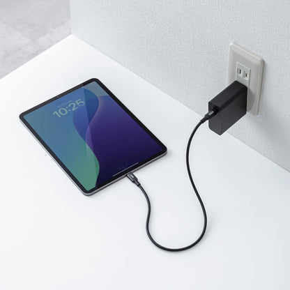 USB2.0 Type-C シリコンケーブル（PD240W・0.5m・ブラック） KU-CCPES05BK