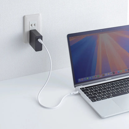 USB 2.0 Type-C Silicone Cable (PD240W, 0.5m, White) KU-CCPES05W
