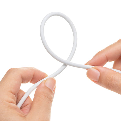 USB 2.0 Type-C Silicone Cable (PD240W, 0.5m, White) KU-CCPES05W