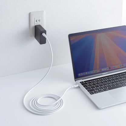 USB 2.0 Type-C Silicone Cable (PD240W, 2m, White) KU-CCPES20W