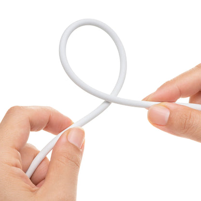 USB 2.0 Type-C Silicone Cable (PD240W, 2m, White) KU-CCPES20W