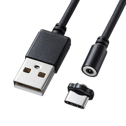 超小型Magnet脱着式USB TypeCケーブル 1ｍ KU-CMGCA1