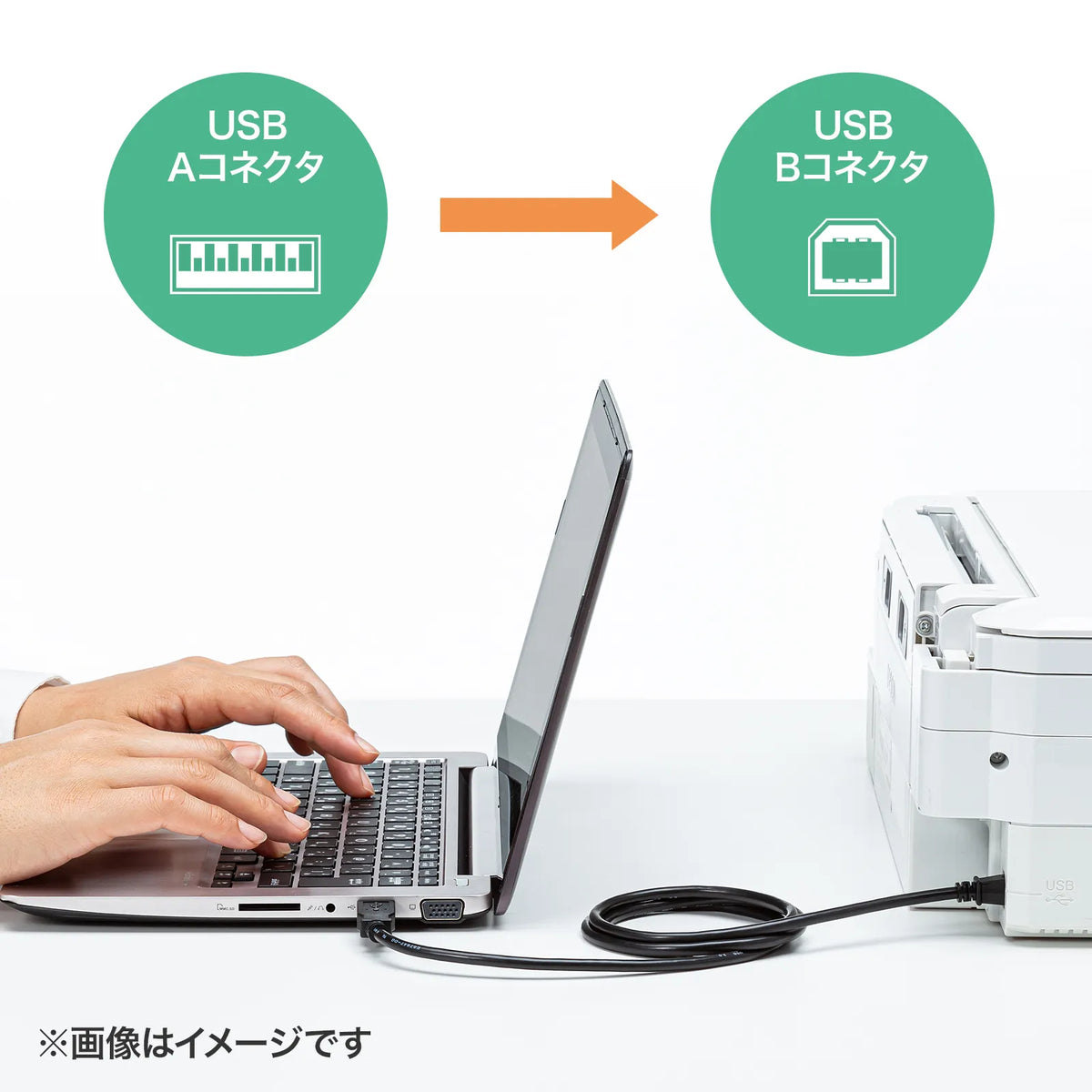USB2.0ケーブル KU20-1BKHK2