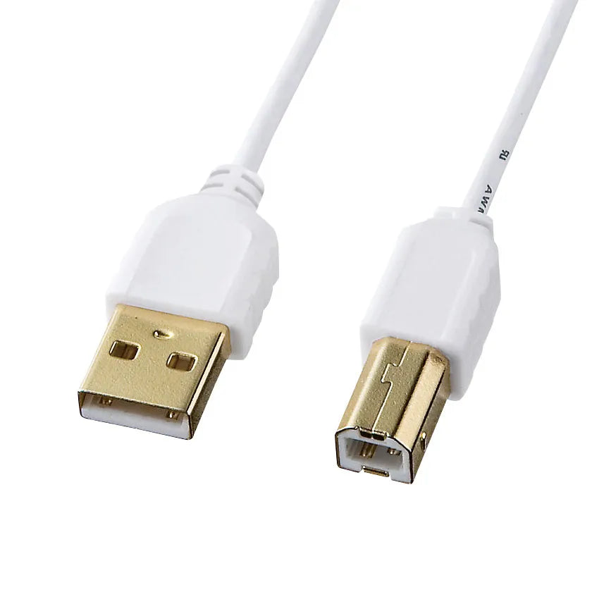 極細USBケーブル （USB2.0 A-Bタイプ） KU20-SL05WK
