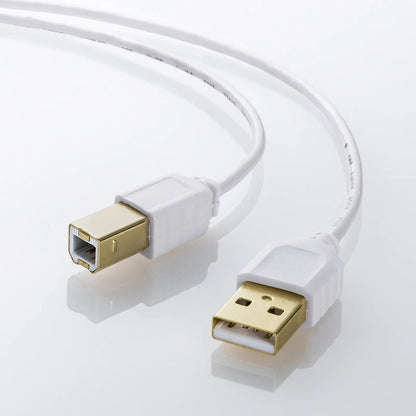 極細USBケーブル （USB2.0 A-Bタイプ） KU20-SL05WK