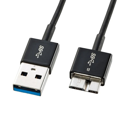 USB3.0マイクロケーブル(A-MicroB) 0.3m 超ごく細 KU30-AMCSS03K