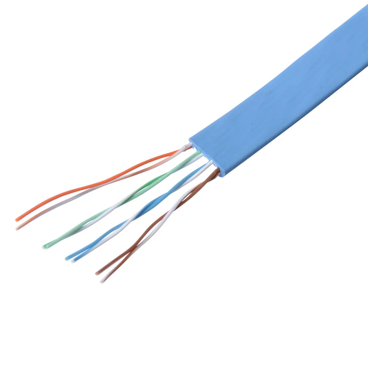 Ultra-flat cable only (light blue, 100m) LA-FL5-CB100LB
