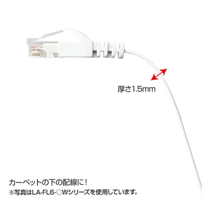Category 6 Flat LAN Cable LA-FL6-01BK