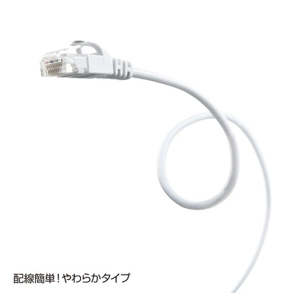 カテゴリ6極細LANケーブル LA-SL6-01W