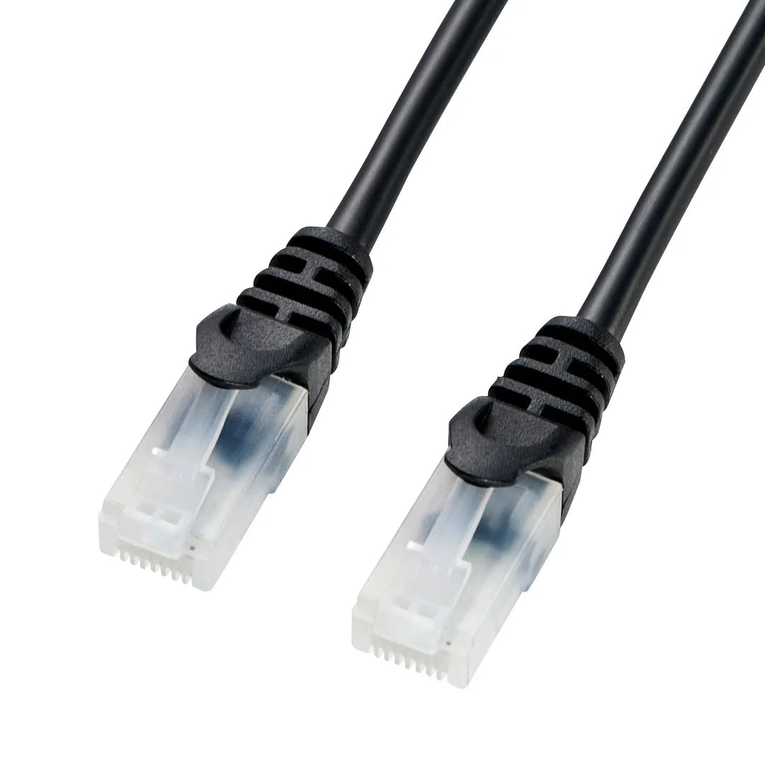Cat5e LAN cable with anti-snag connector (LA-Y5TS-01BK)
