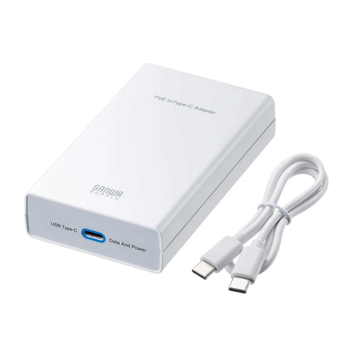 PoE-USB Type-C Conversion Adapter (PD60W Power Supply & Network Communication Compatible) LAN-ADPOEC