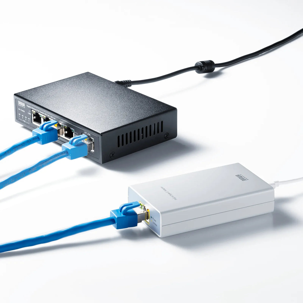 PoE-USB Type-C Conversion Adapter (PD60W Power Supply & Network Communication Compatible) LAN-ADPOEC