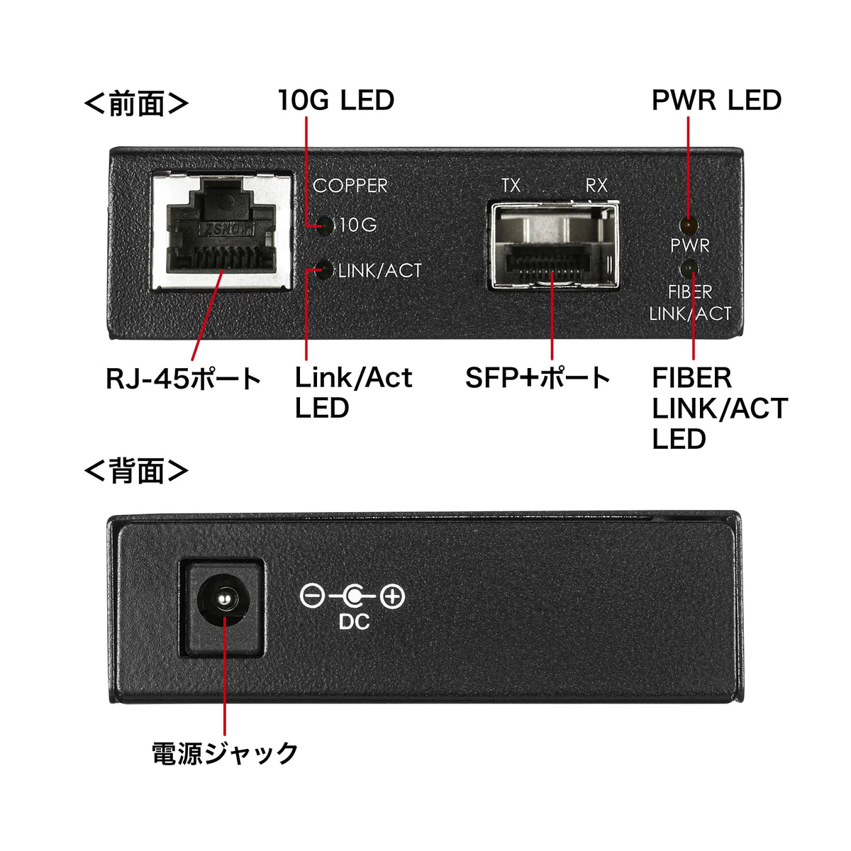 10 Gigabit Fiber Optic Media Converter LAN-EC2011TF