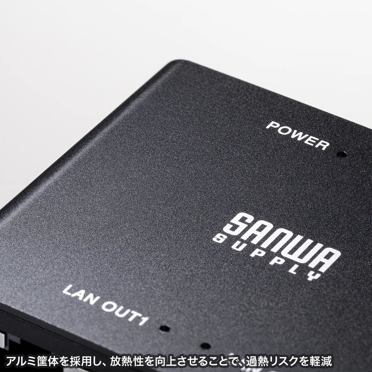 Gigabit-compatible switching hub (3 ports, Type-C power supply) LAN-GIGAC302BK