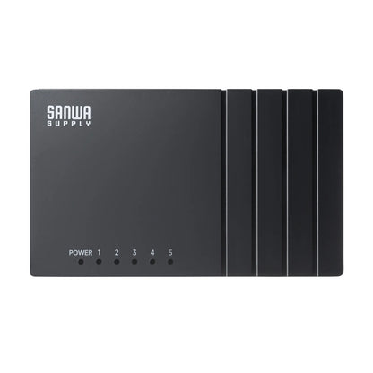 Gigabit-compatible switching hub (5 ports, Type-C power supply) LAN-GIGAC503BK
