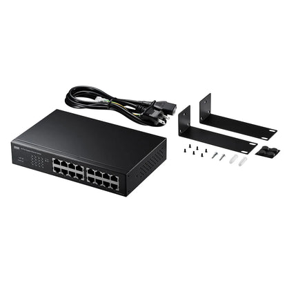 Gigabit Ethernet Switching Hub (16 ports) with Loop Detection Function LAN-GIGAH16L