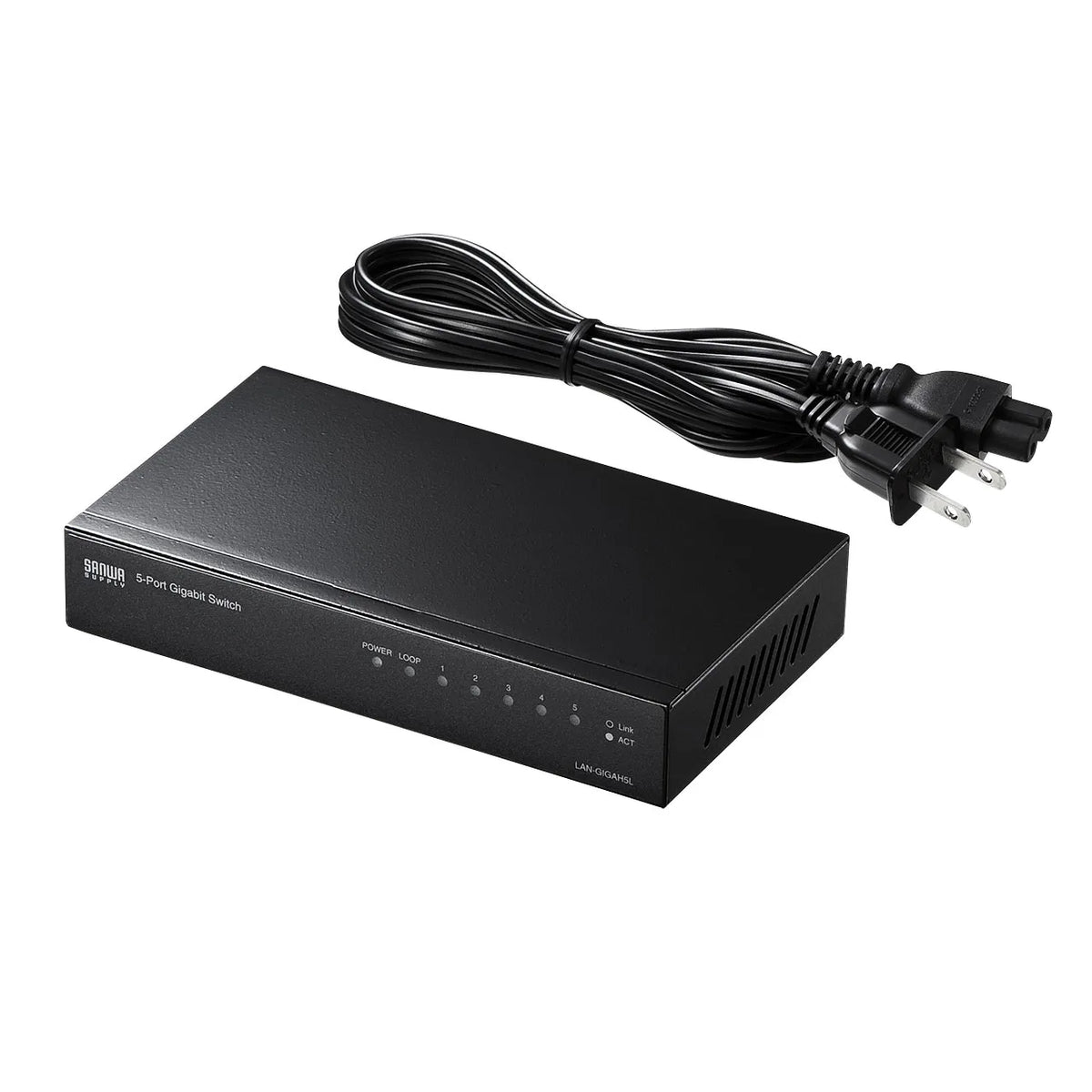 Gigabit Ethernet Switching Hub (5 Ports) with Loop Detection Function LAN-GIGAH5L