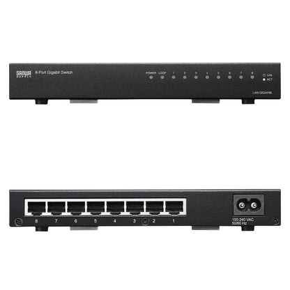 Gigabit Ethernet Switching Hub (8 Ports) with Loop Detection Function LAN-GIGAH8L