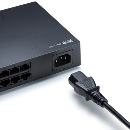 Gigabit-compatible switching hub (24 ports, with magnet) LAN-GIGAP2402BK