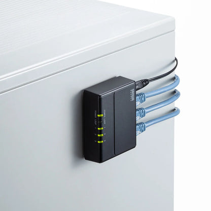 ギガビット対応 スイッチングハブ(3ポート・マグネット付き） LAN-GIGAP301BK