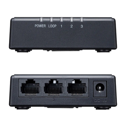 ギガビット対応 スイッチングハブ(3ポート・マグネット付き） LAN-GIGAP301BK