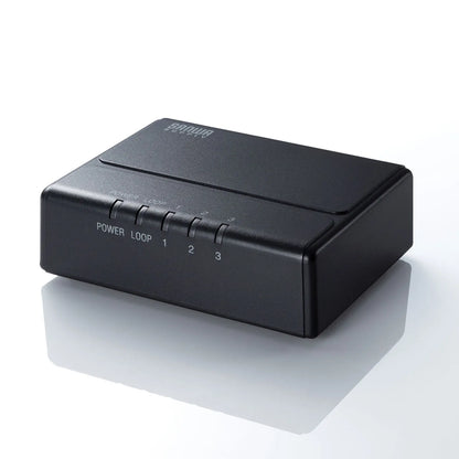 ギガビット対応 スイッチングハブ(3ポート・マグネット付き） LAN-GIGAP301BK