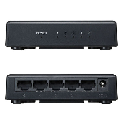 ギガビット対応スイッチングハブ(5ポート・マグネット付き） LAN-GIGAP501BK