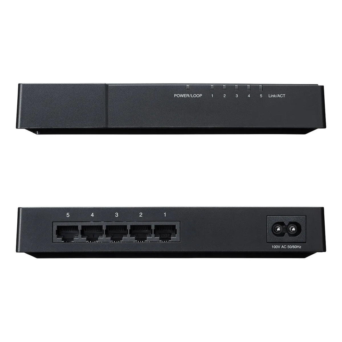 Gigabit-compatible switching hub (5 ports, with magnet) LAN-GIGAP502BK