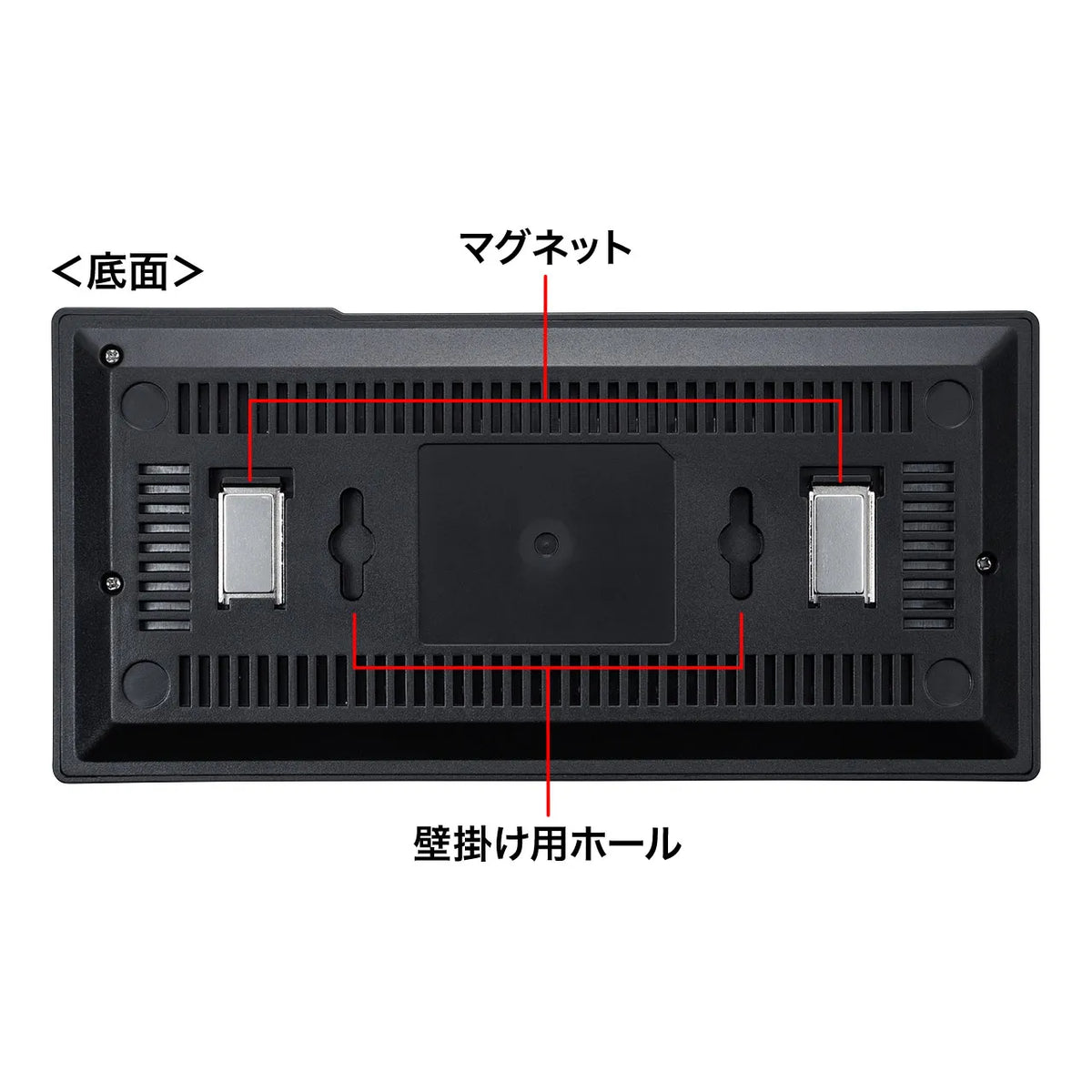 Gigabit-compatible switching hub (8 ports, with magnet) LAN-GIGAP802BK