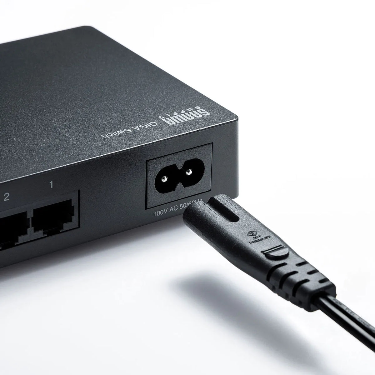 Gigabit-compatible switching hub (8 ports, with magnet) LAN-GIGAP802BK