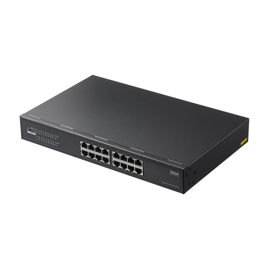 Layer 2 Gigabit compatible PoE switching hub (16 ports) LAN-GIGAPOE1601