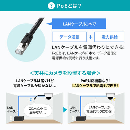 レイヤー2ギガビット対応PoEスイッチングハブ（16ポート） LAN-GIGAPOE1601