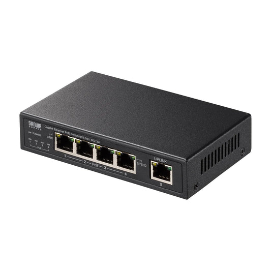 Gigabit-compatible PoE switching hub (5 ports) LAN-GIGAPOE52