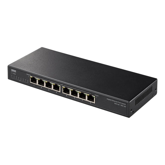 Gigabit-compatible PoE switching hub (8 ports) LAN-GIGAPOE82