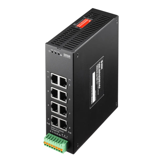 Industrial Gigabit PoE Switching Hub (IEEE802.3bt/8 ports) LAN-GIGAPOEFA84