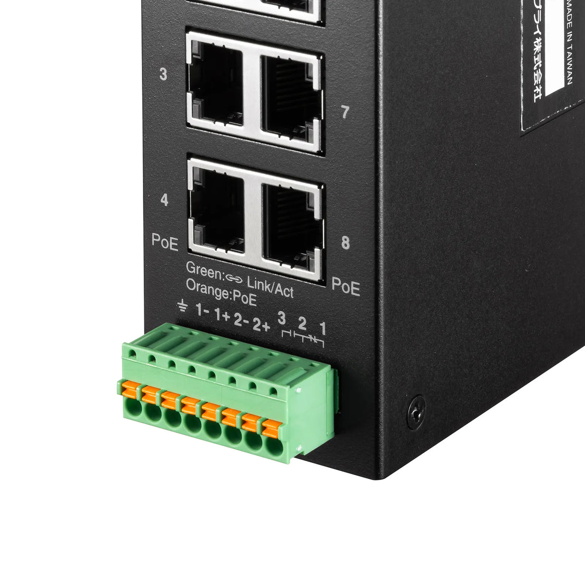 Industrial Gigabit PoE Switching Hub (IEEE802.3bt/8 ports) LAN-GIGAPOEFA84