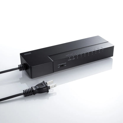 Gigabit-compatible tap-type switching hub (8 ports, with magnet) LAN-GIGAT803BK