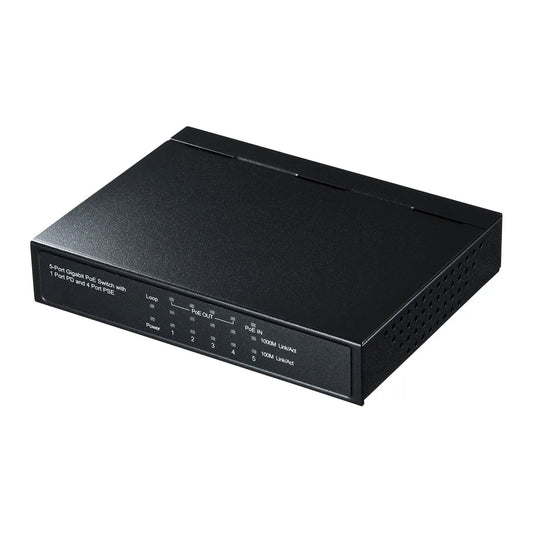 Gigabit Switching Hub (5 ports, PoE power supply and receiving compatible) LAN-GIH5PSEPD