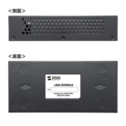 PoE Injector (Built-in Power Supply, IEEE802.3bt Compatible) LAN-GIHINJ5
