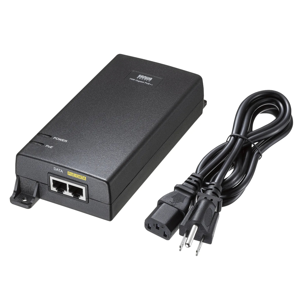 PoE Injector (Built-in Power Supply, IEEE802.3bt (75W) Compatible) LAN-GIHINJ6
