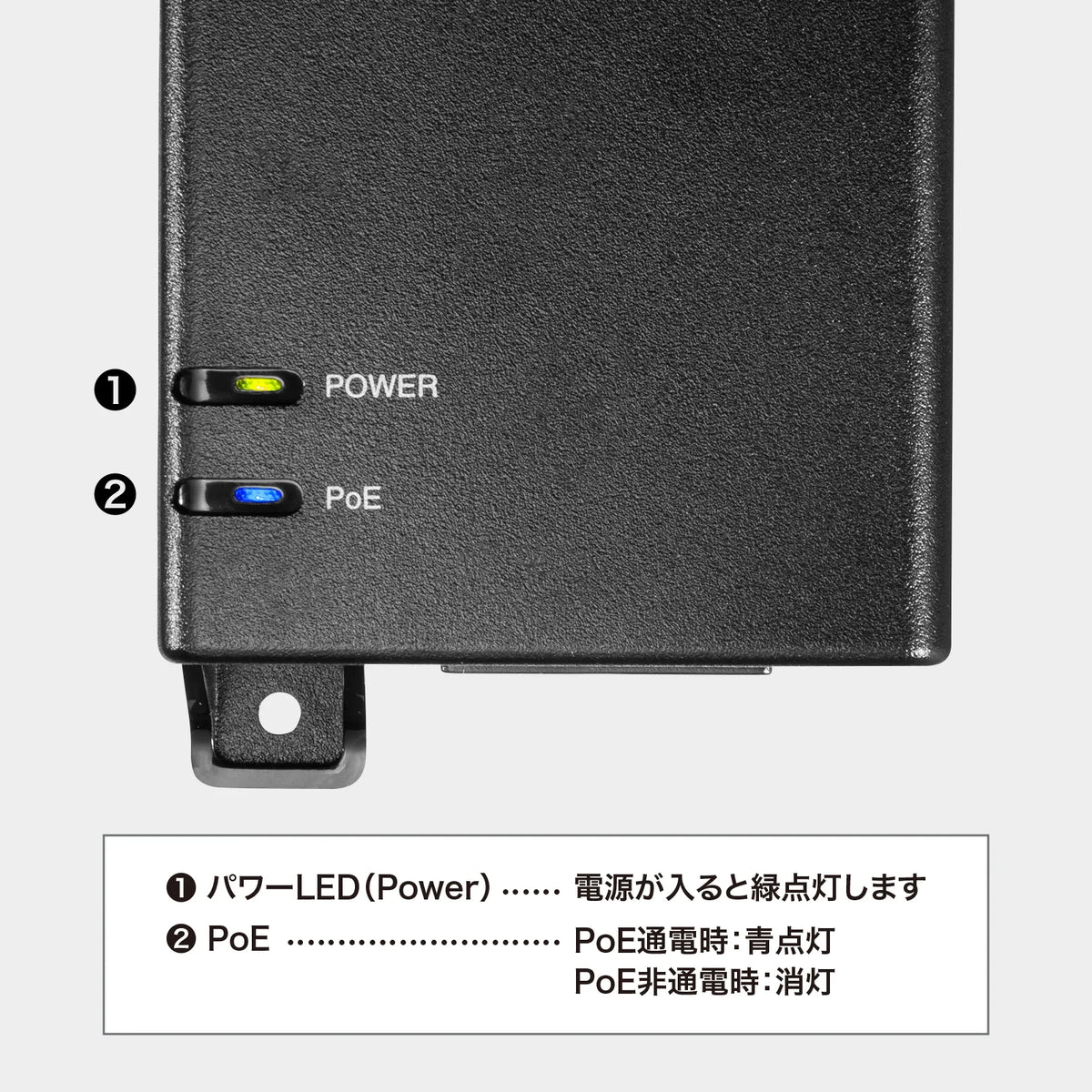 PoE Injector (Built-in Power Supply, IEEE802.3bt (75W) Compatible) LAN-GIHINJ6