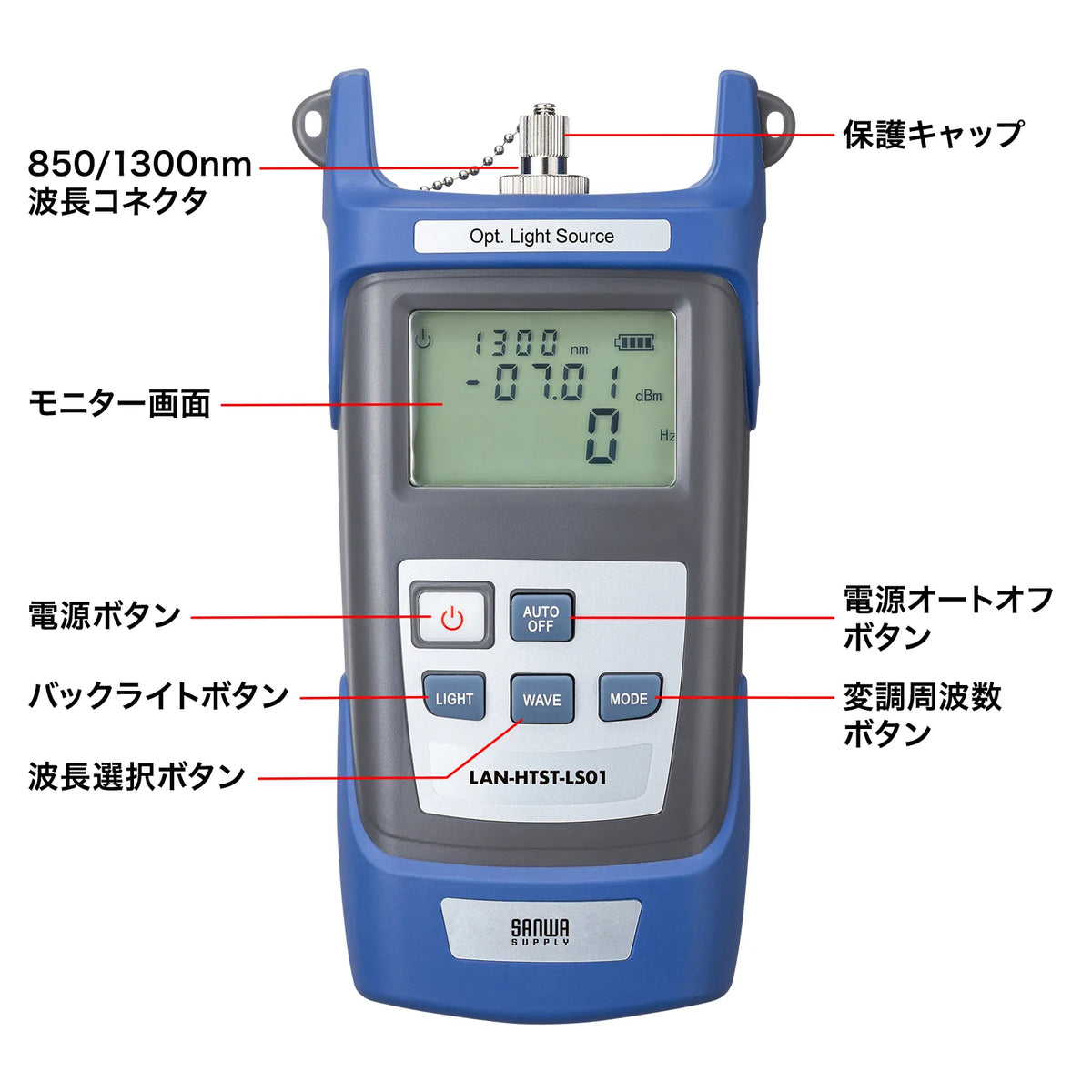 Fiber optic light source (multimode) LAN-HTST-LS01
