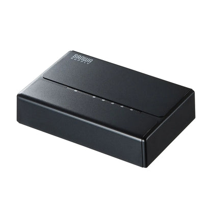 Switching hub (5 ports, with magnet) LAN-SWHP501BK