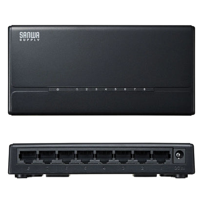 Switching hub (8 ports, with magnet) LAN-SWHP801BK