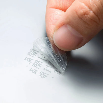Transparent security seals, 15 labels per sheet (round seals), LB-SL7
