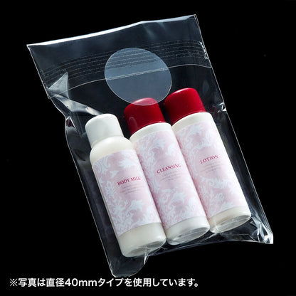 Transparent security seals, 15 labels per sheet (round seals), LB-SL7