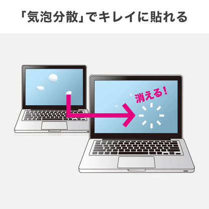 13.3-inch widescreen (16:10) blue light cut LCD protective film, fingerprint resistant, glossy film LCD-133WBC2