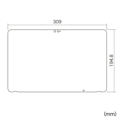 Fujitsu ARROWS Tab Q7310 compatible blue light cut LCD protective film with fingerprint and reflection protection LCD-F7310BCAR